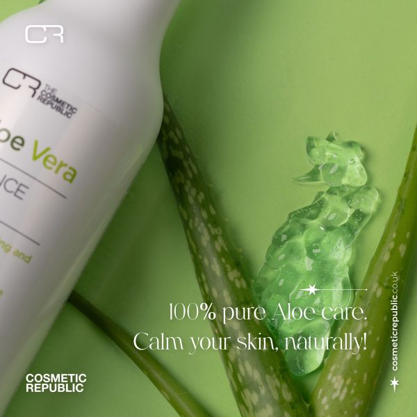 The Cosmetic Republic Aloe Botella Essence Gel 500ml Skin Moisturizer for Sunburned, Delicate Skin - Natural, Pure Aloe Vera, Moisturizer, Unisex - Image 4
