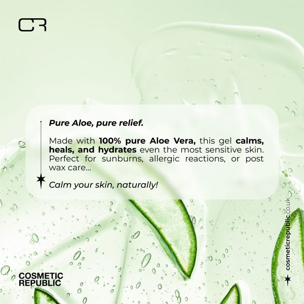 The Cosmetic Republic Aloe Botella Essence Gel 500ml Skin Moisturizer for Sunburned, Delicate Skin - Natural, Pure Aloe Vera, Moisturizer, Unisex - Image 5
