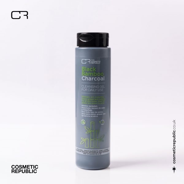 The Cosmetic Republic Charcoal Facial Cleansing Gel - Daily Use for Clean, Fresh Skin, Black Bamboo - Image 2