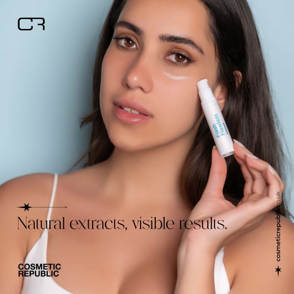Flash Flawless Skin Serum: Instant Dark Circles & Eye Bags Reducer with Natural Decongestant Extracts - Image 3