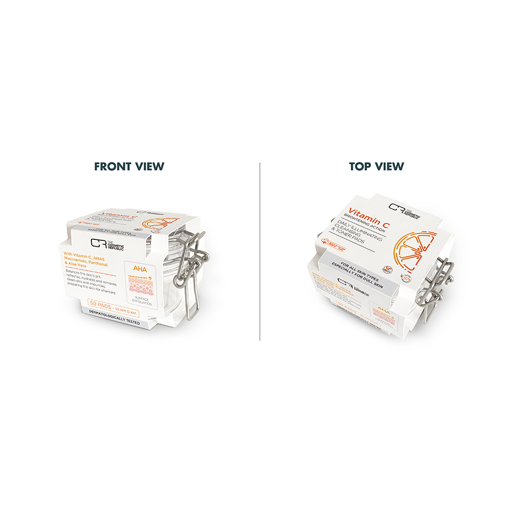 Faja Tarro Vitamin-C TCR – Daily Illuminating Cleansing and Toner Pads