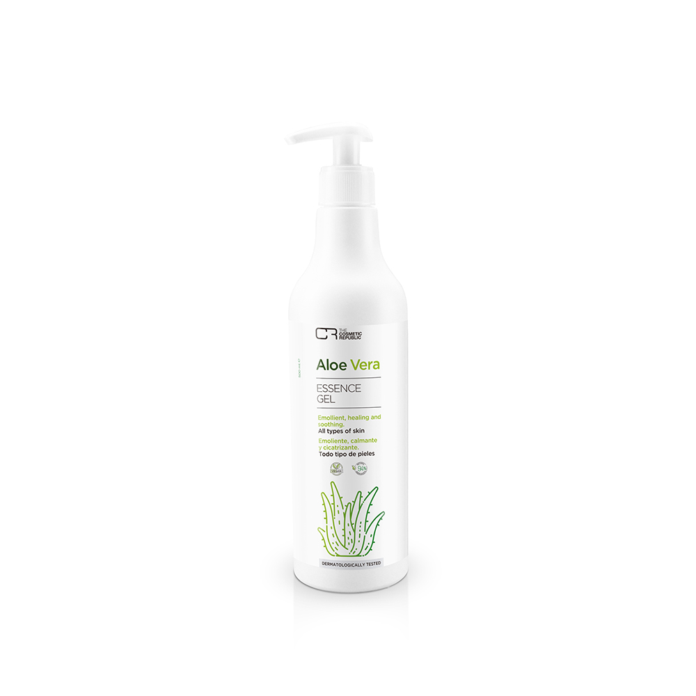 The Cosmetic Republic Aloe Botella Essence Gel 500ml Skin Moisturizer for Sunburned, Delicate Skin – Natural, Pure Aloe Vera, Moisturizer, Unisex